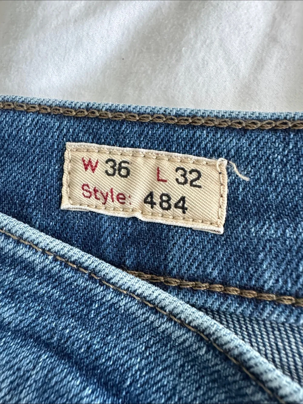 J Crew Men's Blue Denim Jeans - Classic Slim Fit,Style 484,36 X 32